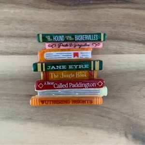 Erstwilder Literary Gems Brooch book Pin NWOT